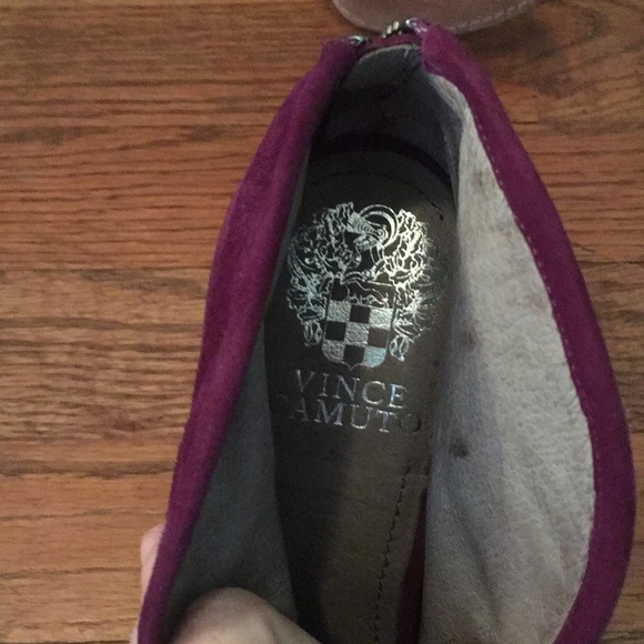 Purple high heel open toe booties - Picture 3 of 3